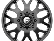Dually Wheels 22X8.5 FF19D Dually DE19 BK 10 On 225 Gloss Black Milled 170.1 Bore 105 Offset Front Dually Fuel Off Road Wheels