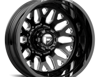 Dually Wheels 24X8.25 FF19D Dually DE19 BK 10 On 225 Gloss Black Milled 170.1 Bore -200 Offset Outer Dually Fuel Off Road Wheels