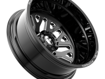 Dually Wheels 24X8.25 FF19D Dually DE19 BK 10 On 225 Gloss Black Milled 170.1 Bore -200 Offset Outer Dually Fuel Off Road Wheels