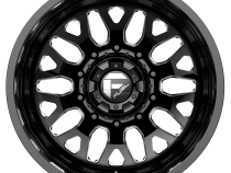 Dually Wheels 24X8.25 FF19D Dually DE19 BK 10 On 225 Gloss Black Milled 170.1 Bore -200 Offset Outer Dually Fuel Off Road Wheels