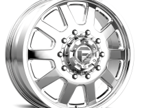 Dually Wheels 24X8.25 FF09D Dually DE09 PO 10 On 225 Polished 170.1 Bore 105 Offset Front Dually Fuel Off Road Wheels