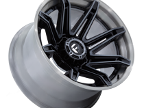 Aluminum Wheels 22X12 Brawl FC401BT 6 On 135 Gloss Black Brushed Dark Tint 87.1 Bore -44 Offset Fuel Off Road Wheels