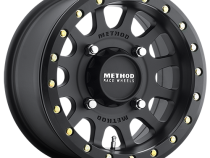 Aluminum Wheels 15x10 MR401 Beadlock UTV Bolt Pattern 4 On 156 Offset 25 Lip Size 2.05 Matte Black MB Method