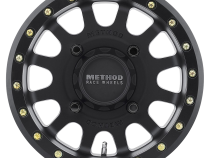 Aluminum Wheels 15x10 MR401 Beadlock UTV Bolt Pattern 4 On 156 Offset 25 Lip Size 2.05 Matte Black MB Method