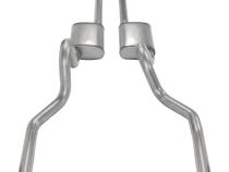 Crossmember Back w/H-Pipe Exhaust System 71-73 Mustang Split Rear Dual Exit 2.5 in Intermediate And Tail Pipe Street Pro Muffler/Hardware Incl Tip Not Incl Pypes Exhaust