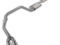 Cat-Back Exhaust System 14-21 Split Side Dual Exit 2.5 in Intermediate And 3 in Tail Pipe Race Pro Mufflers/Hardware Incl Tip Incl Pypes Exhaust