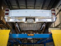 1966-71 Ford Fairlane 2.5 Inch X-Pipe Crossmember Back Rear Exit Exhaust Violator Mufflers Pypes Performance Exhaust