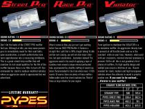 Street Pro Series Muffler 14 in 2.5 in Offset/Center Hardware Not Incl Natural 409 Stainless Steel Pypes Exhaust