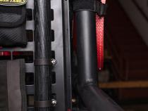 Dual Mount Roll Bar Clamps Pair (2) 1.5 Inch-2.0 Inch Black Power Tank