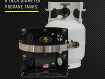 Teton Locker Propane Tank Bracket for 5 lb LP Bottle 8 Inch Diameter Power Tank