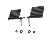 Jeep Foot Peg Set 76-06 CJ YJ TJ Wrangler Gloss Black Fishbone Offroad