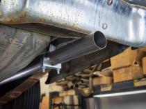 1966-71 Ford Fairlane 2.5 Inch X-Pipe Crossmember Back Rear Exit Exhaust No Mufflers Pypes Performance Exhaust