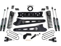 19-24 RAM 3500 6.5 Inch Radius Arm 5 Inch Rear Block With Overload Diesel 8-Bolt T-Case Fox Adventure Shocks Zone Offroad